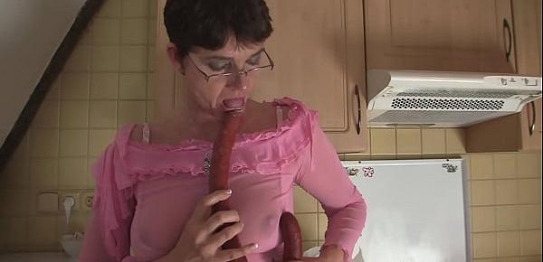  Hairy girlfriends mom sucks and rides his big dick